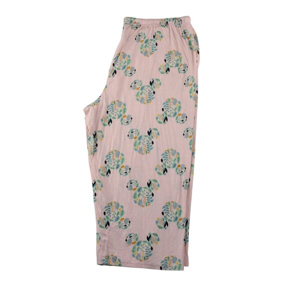 NWT Disney Large Sleepwear Pajama Set Multicolored Floral Mickey Mouse Print - Picture 9 of 16